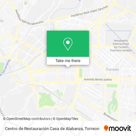 Centro de Restauración Casa de Alabanza map