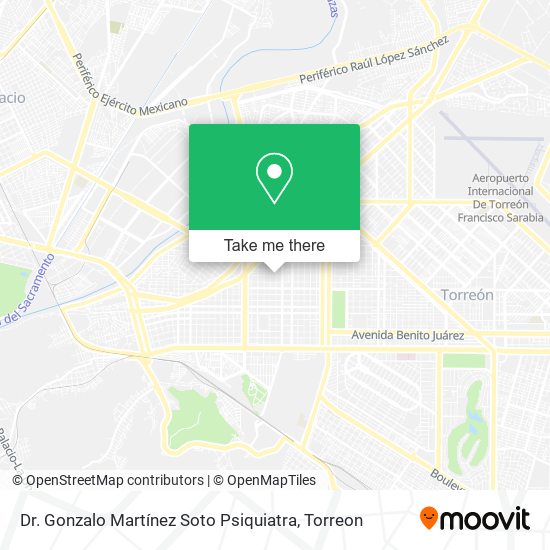 Mapa de Dr. Gonzalo Martínez Soto Psiquiatra