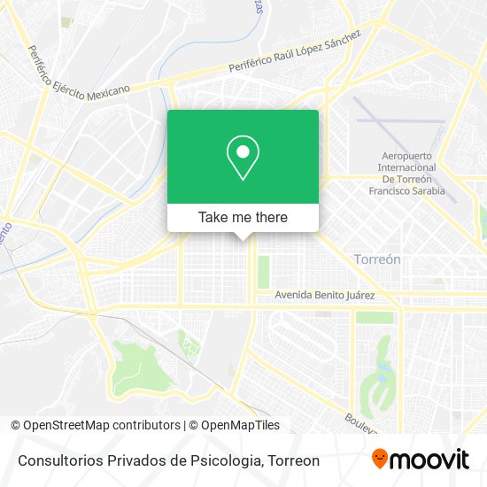 Consultorios Privados de Psicologia map