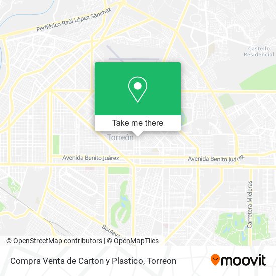 Compra Venta de Carton y Plastico map