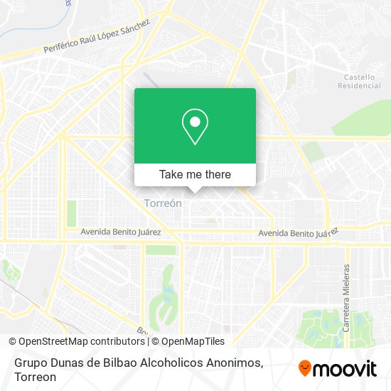 Mapa de Grupo Dunas de Bilbao Alcoholicos Anonimos