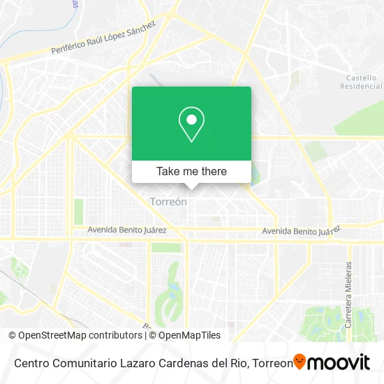 Mapa de Centro Comunitario Lazaro Cardenas del Rio
