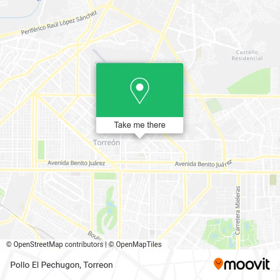 Pollo El Pechugon map