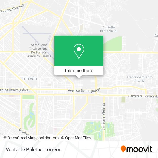 Mapa de Venta de Paletas