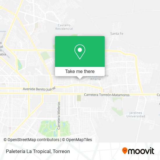 Paletería La Tropical map