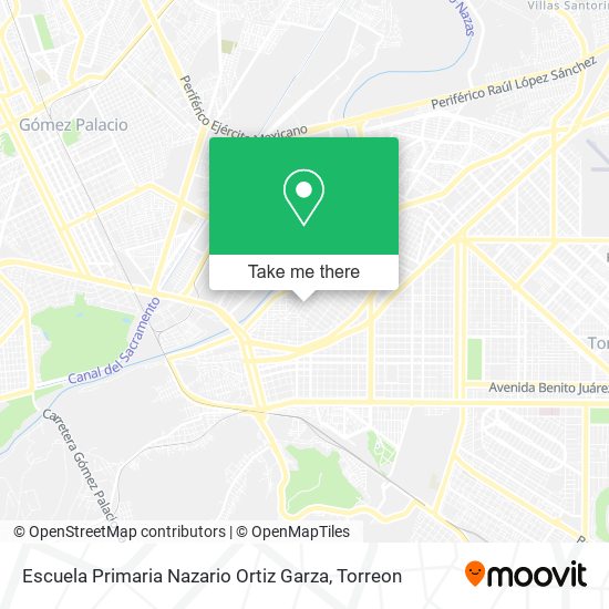 Escuela Primaria Nazario Ortiz Garza map