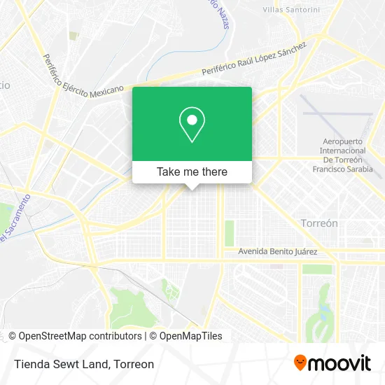 Tienda Sewt Land map