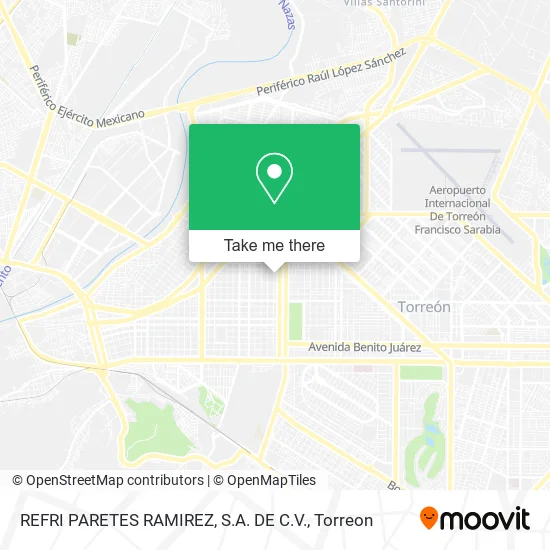 REFRI PARETES RAMIREZ, S.A. DE C.V. map