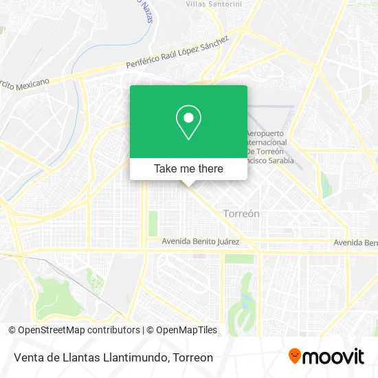 Venta de Llantas Llantimundo map