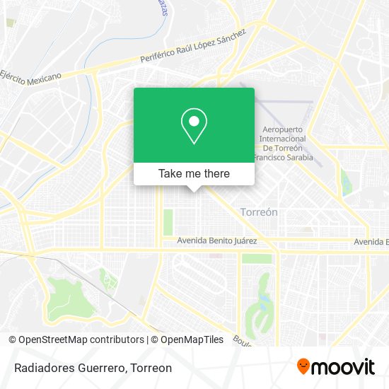 Mapa de Radiadores Guerrero