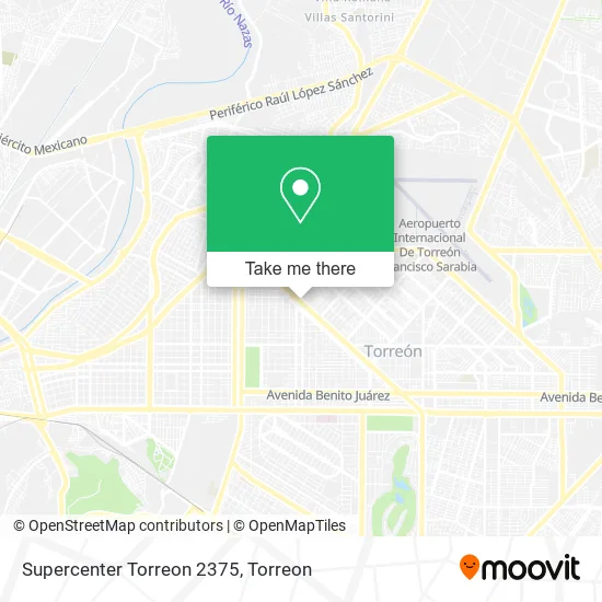 Supercenter Torreon 2375 map