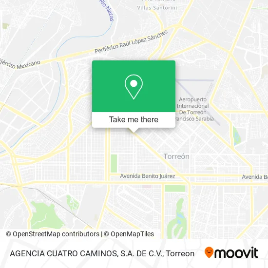 AGENCIA CUATRO CAMINOS, S.A. DE C.V. map