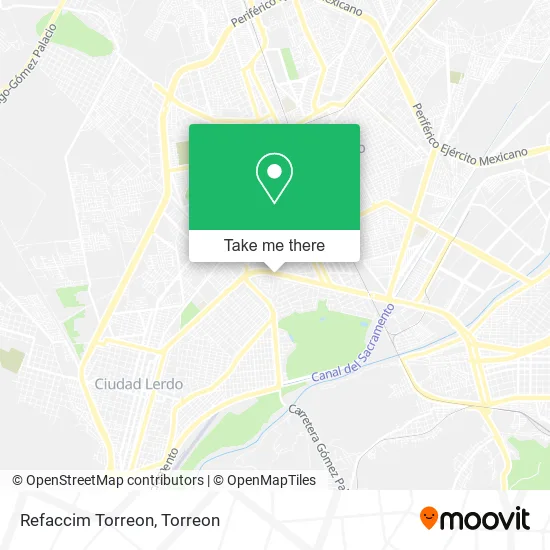 Refaccim Torreon map