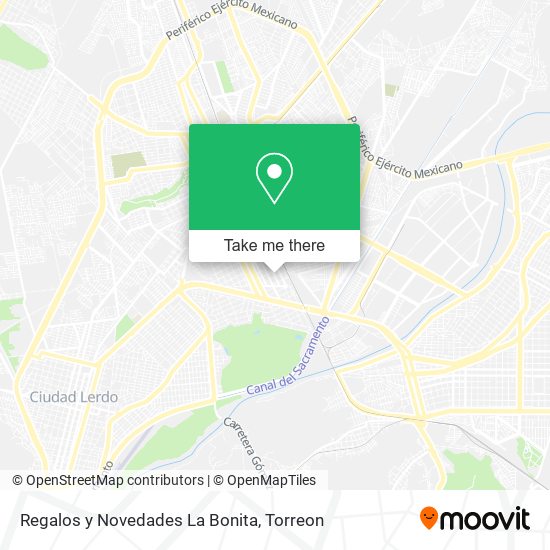 Regalos y Novedades La Bonita map