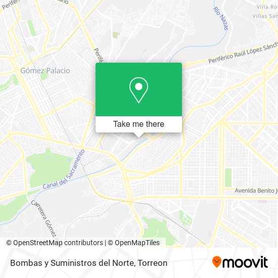 Mapa de Bombas y Suministros del Norte