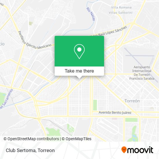 Club Sertoma map