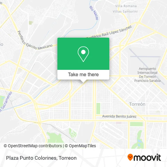 Plaza Punto Colorines map