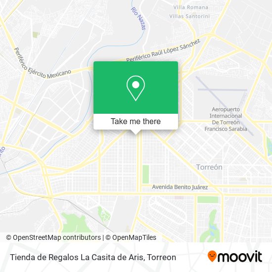 Tienda de Regalos La Casita de Aris map