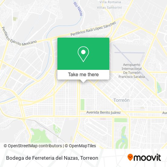 Mapa de Bodega de Ferreteria del Nazas