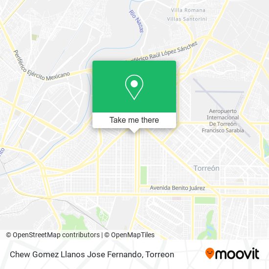 Chew Gomez Llanos Jose Fernando map