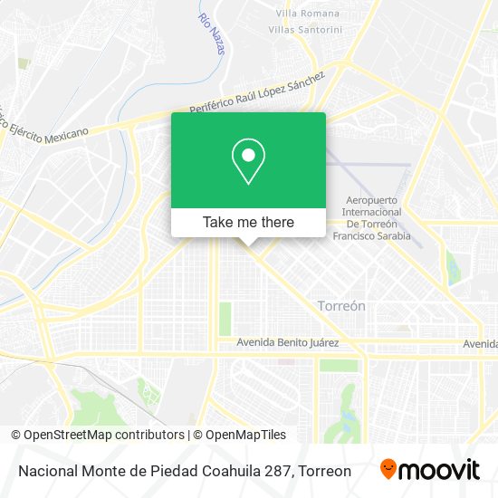 Nacional Monte de Piedad Coahuila 287 map