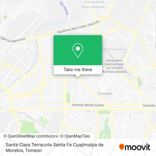 Santa Clara Terracota Santa Fe Cuajimalpa de Morelos map
