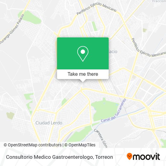 Mapa de Consultorio Medico Gastroenterologo