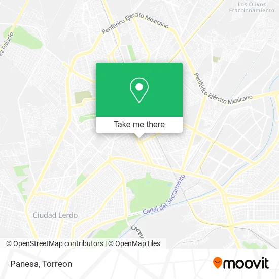 Mapa de Panesa