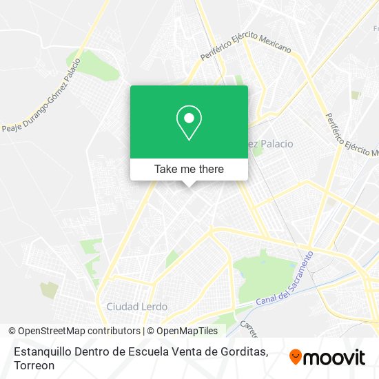 Mapa de Estanquillo Dentro de Escuela Venta de Gorditas