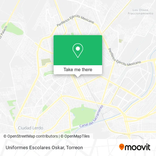 Mapa de Uniformes Escolares Oskar