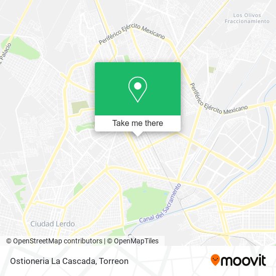 Ostioneria La Cascada map
