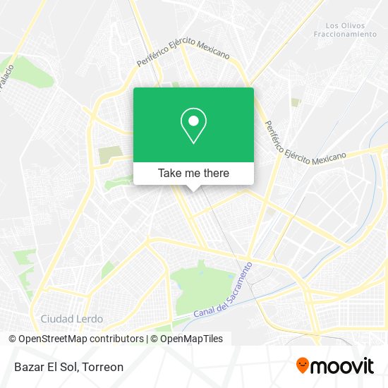Mapa de Bazar El Sol