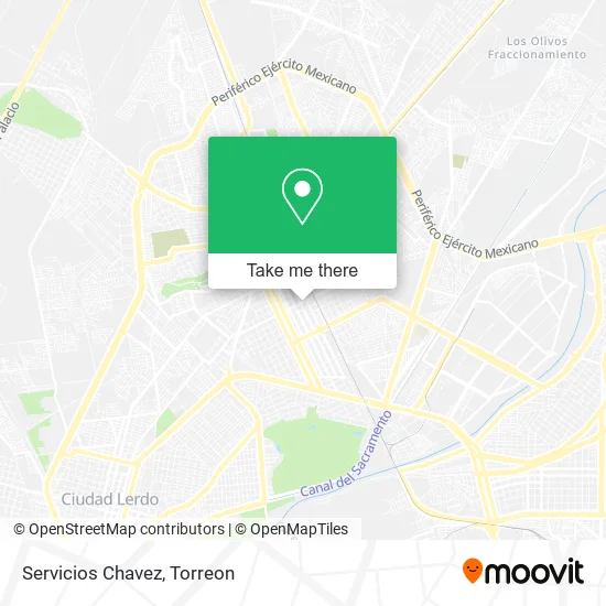 Mapa de Servicios Chavez