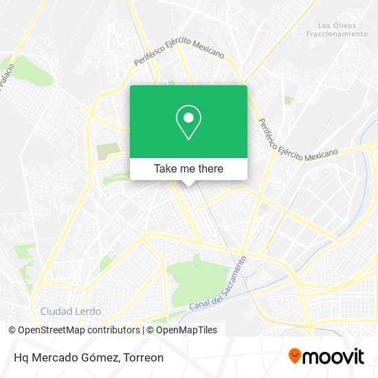 Mapa de Hq Mercado Gómez
