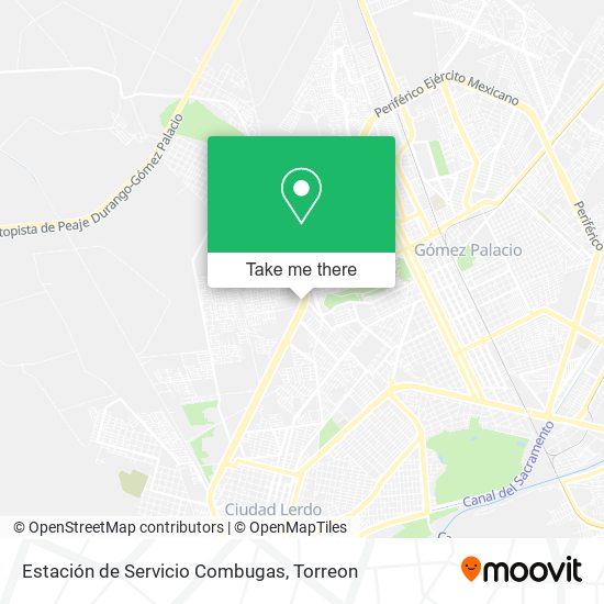 Mapa de Estación de Servicio Combugas