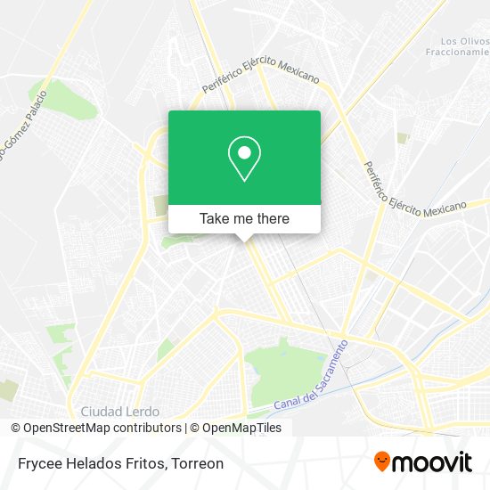 Mapa de Frycee Helados Fritos