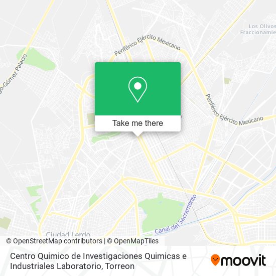 Centro Quimico de Investigaciones Quimicas e Industriales Laboratorio map