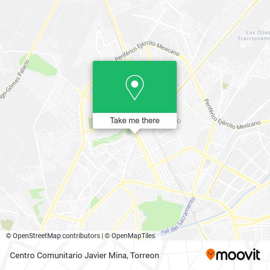 Mapa de Centro Comunitario Javier Mina