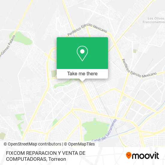 FIXCOM REPARACION Y VENTA DE COMPUTADORAS map