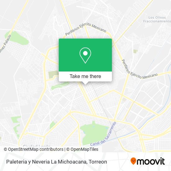 Paleteria y Neveria La Michoacana map