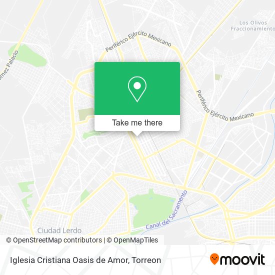 Mapa de Iglesia Cristiana Oasis de Amor