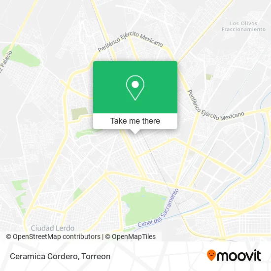 Mapa de Ceramica Cordero