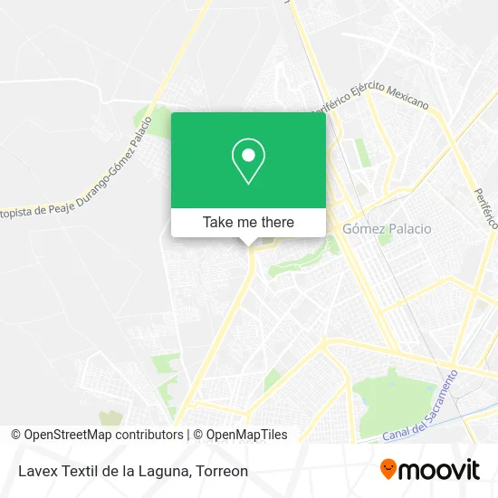 Lavex Textil de la Laguna map