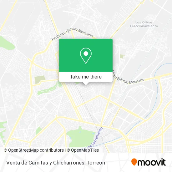 Venta de Carnitas y Chicharrones map