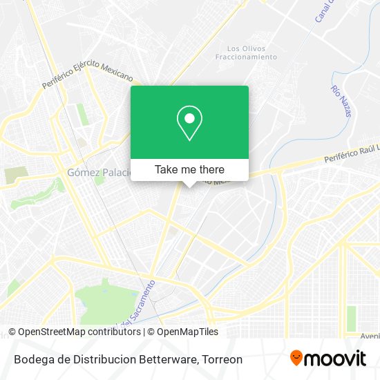 Mapa de Bodega de Distribucion Betterware