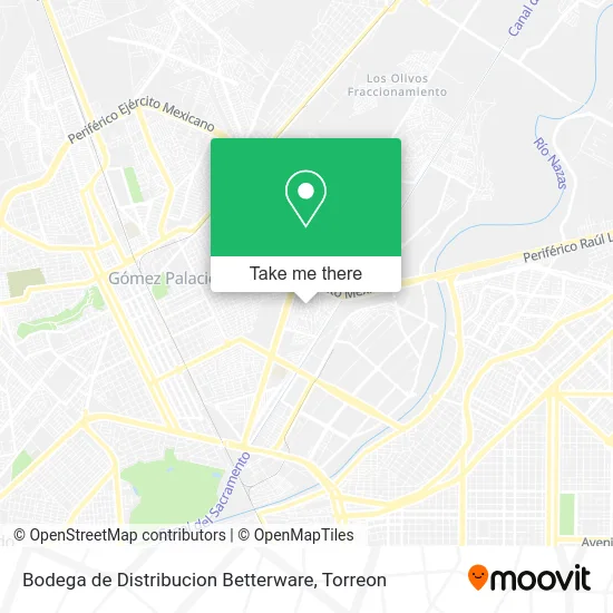 Bodega de Distribucion Betterware map