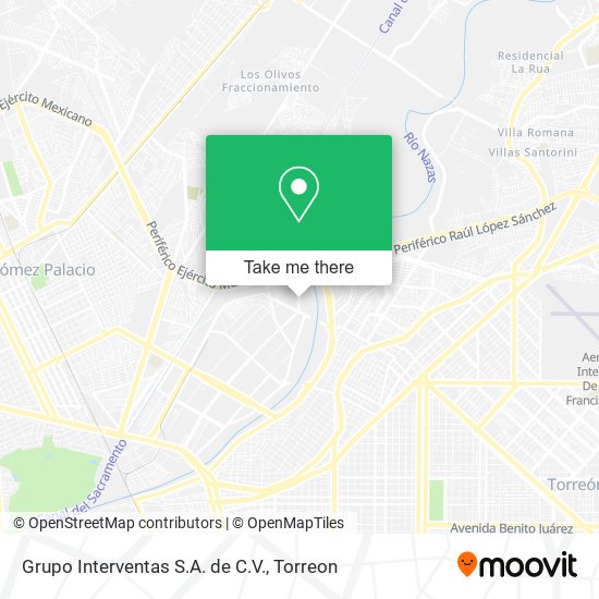 Grupo Interventas S.A. de C.V. map