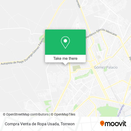 Mapa de Compra Venta de Ropa Usada