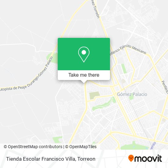 Mapa de Tienda Escolar Francisco Villa