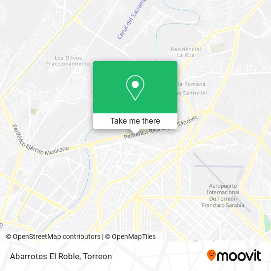 Abarrotes El Roble map